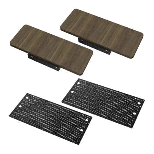 CORSAIR PLATFORM:6 Desk - Desk Extensions and Side Pegboards kit - Wood